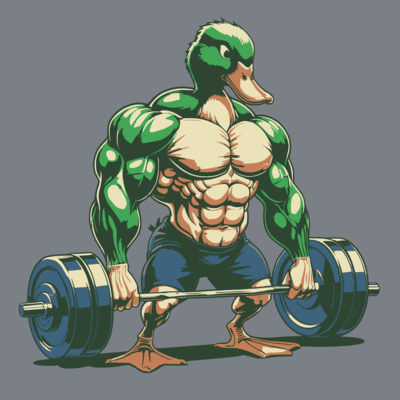 Shredded Duck Tee with a duck hunting design